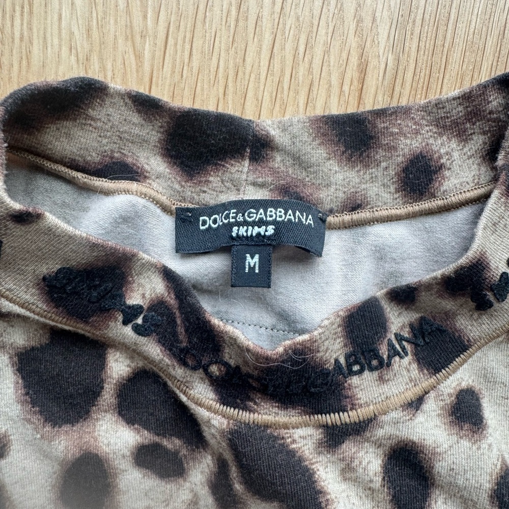 Skims x dolce gabbana Leopard Print Sleeveless Top size medium - Picture 5 of 10
